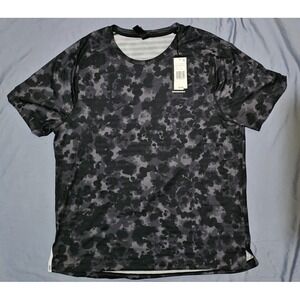 NWT Rhone Swift Short Sleeve Shirt 2.0 Black Cloud Dye 101649 Sz XL Rhone